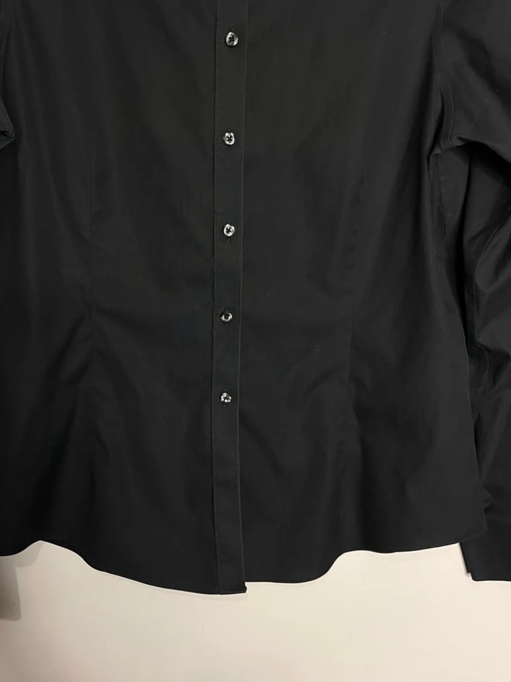 Brooks Brothers 346 Tailored Fit Cotton Stretch Black Tailored Button Up, sz 14 - Picture 4 of 10
